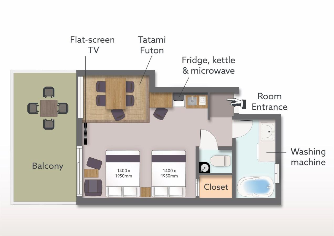 Aparthotel Ori Rokkaku Kjóto Exteriér fotografie